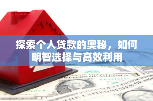 朴子探索个人贷款的奥秘，如何明智选择与高效利用
