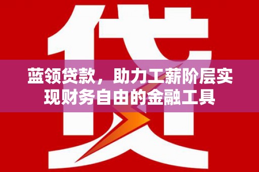 朴子蓝领贷款，助力工薪阶层实现财务自由的金融工具