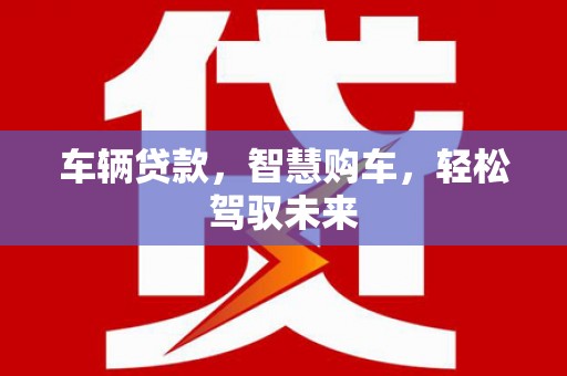 朴子车辆贷款，智慧购车，轻松驾驭未来