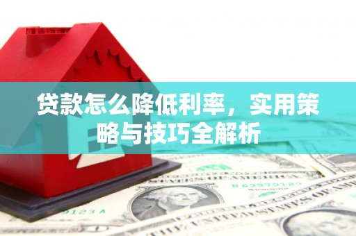 朴子贷款怎么降低利率，实用策略与技巧全解析