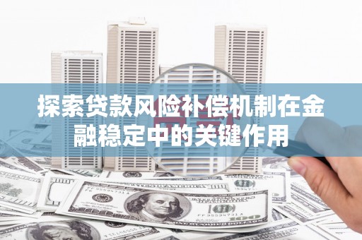 朴子探索贷款风险补偿机制在金融稳定中的关键作用